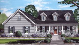 Wynfield front rendering by DFD House Plans